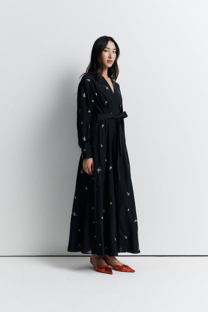 Romy Lola Shirt Dress in Nightshade Bloom