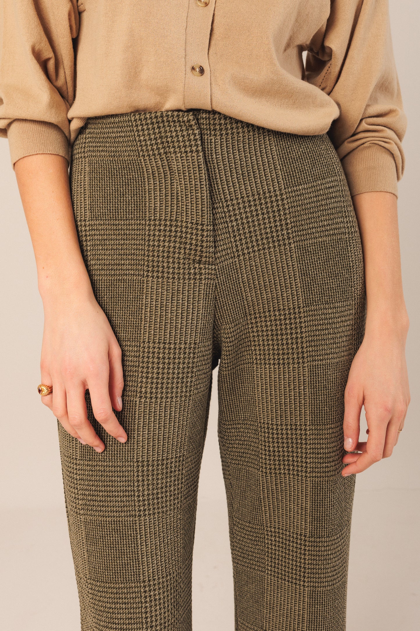 Indi and Cold Double Jacquard Knitted Pants