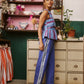 Nancybird Isla Pant in Blue Border