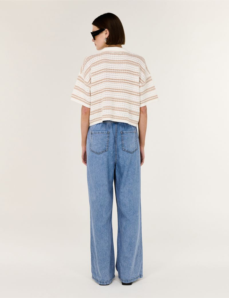 Staple the Label Rae Relaxed Chambray Pant