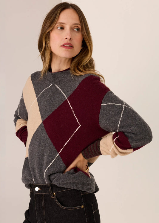 POL Loren Argyle Knit