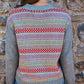 Maxted Button Down Cardigan in Charcoal Fairisle