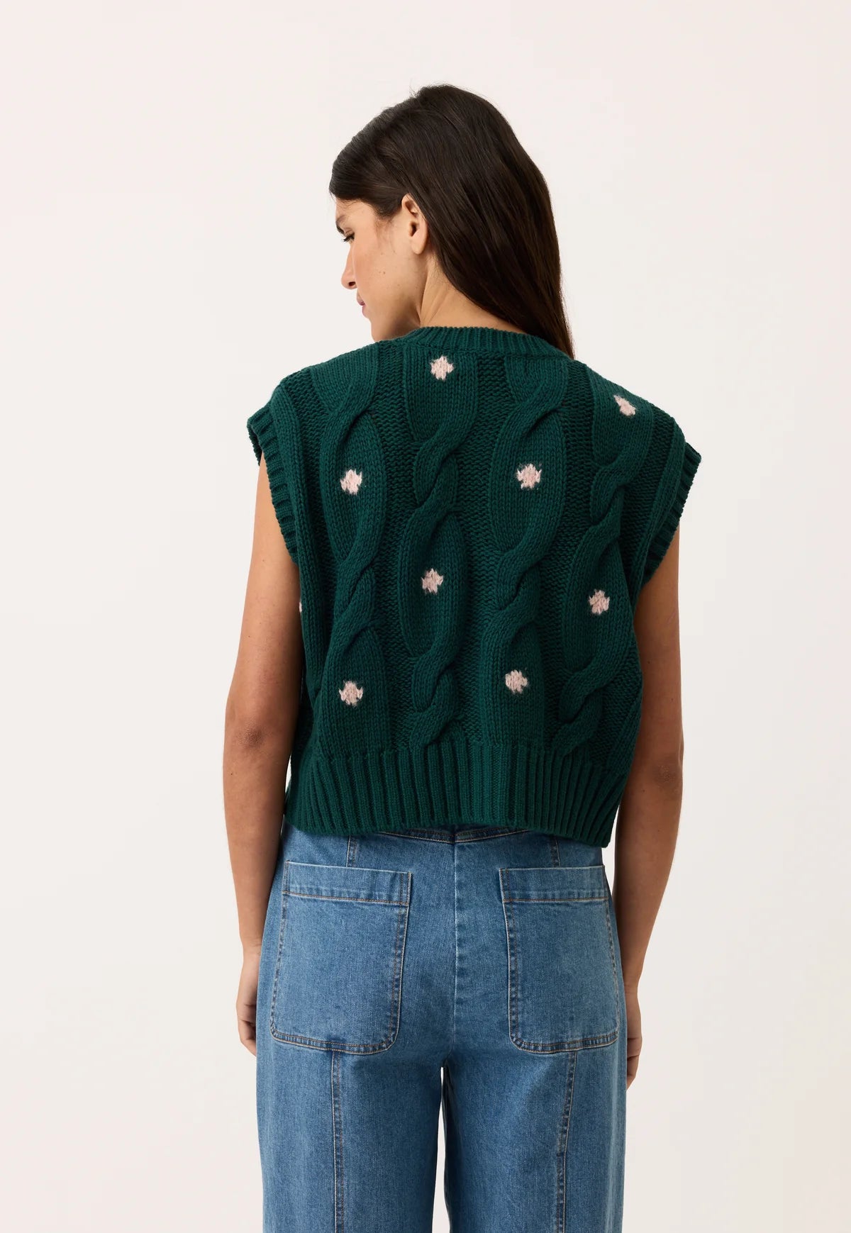 Nancybird Eugenia Vest in Forest