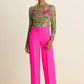 POM Amsterdam Wide Leg Pant in Pink Glow