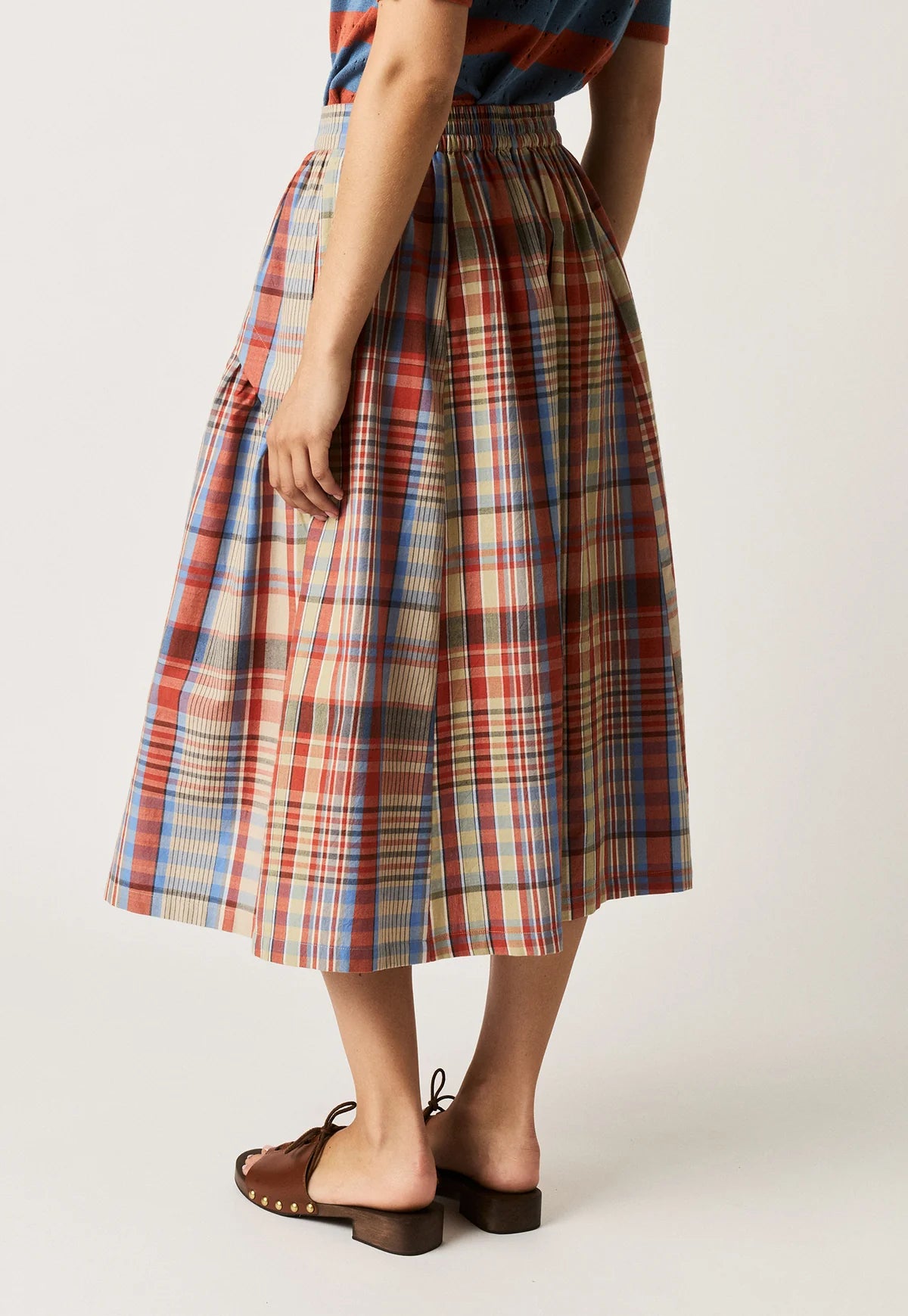 Nancybird Acacia Skirt in Coast Check