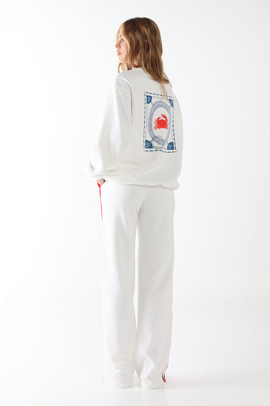 Lost in Lunar Canada Sweater in White