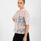 COSTER Shirt with Lace in Powder Rose