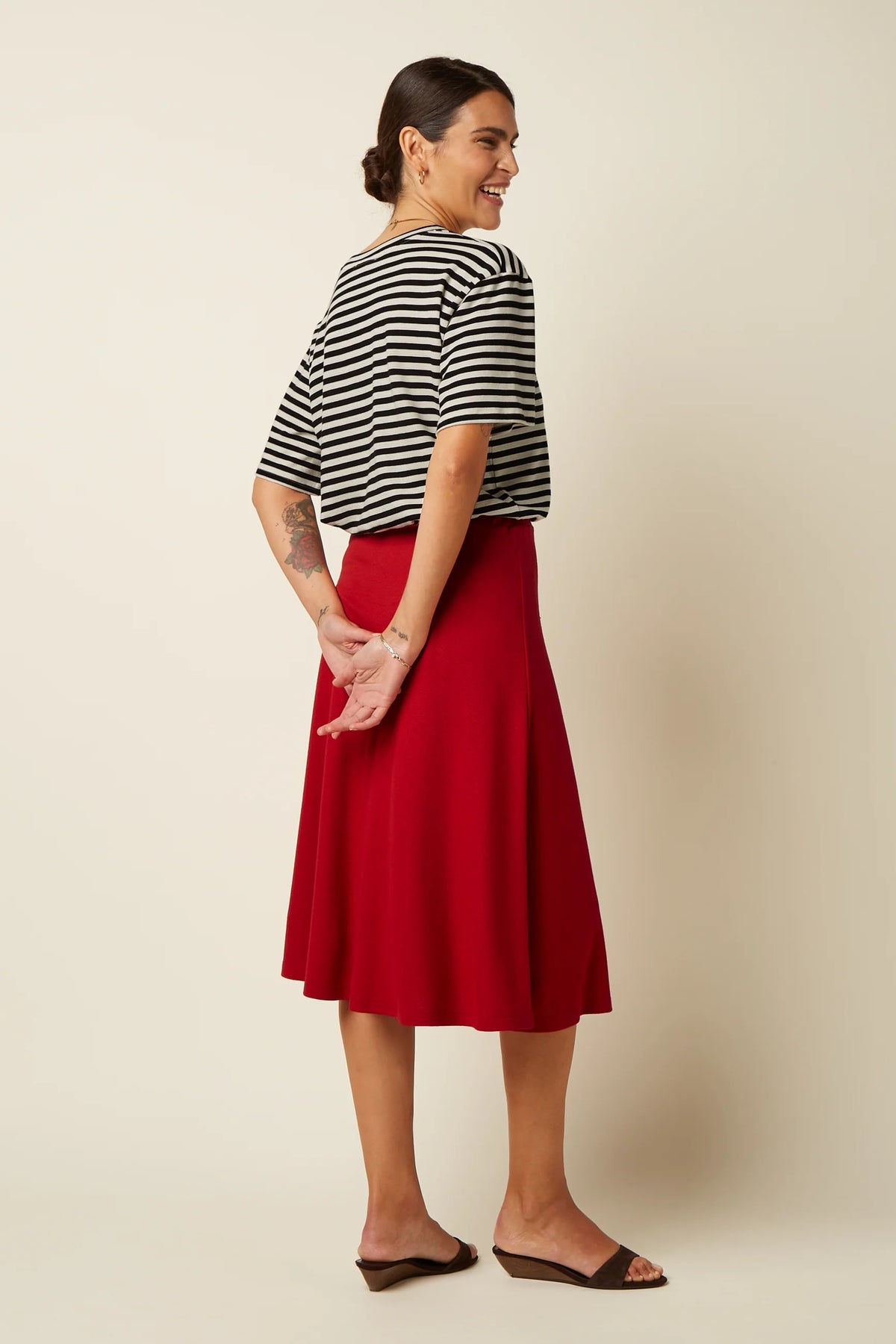 King Louie Boxy Top Chopito Black Stripe
