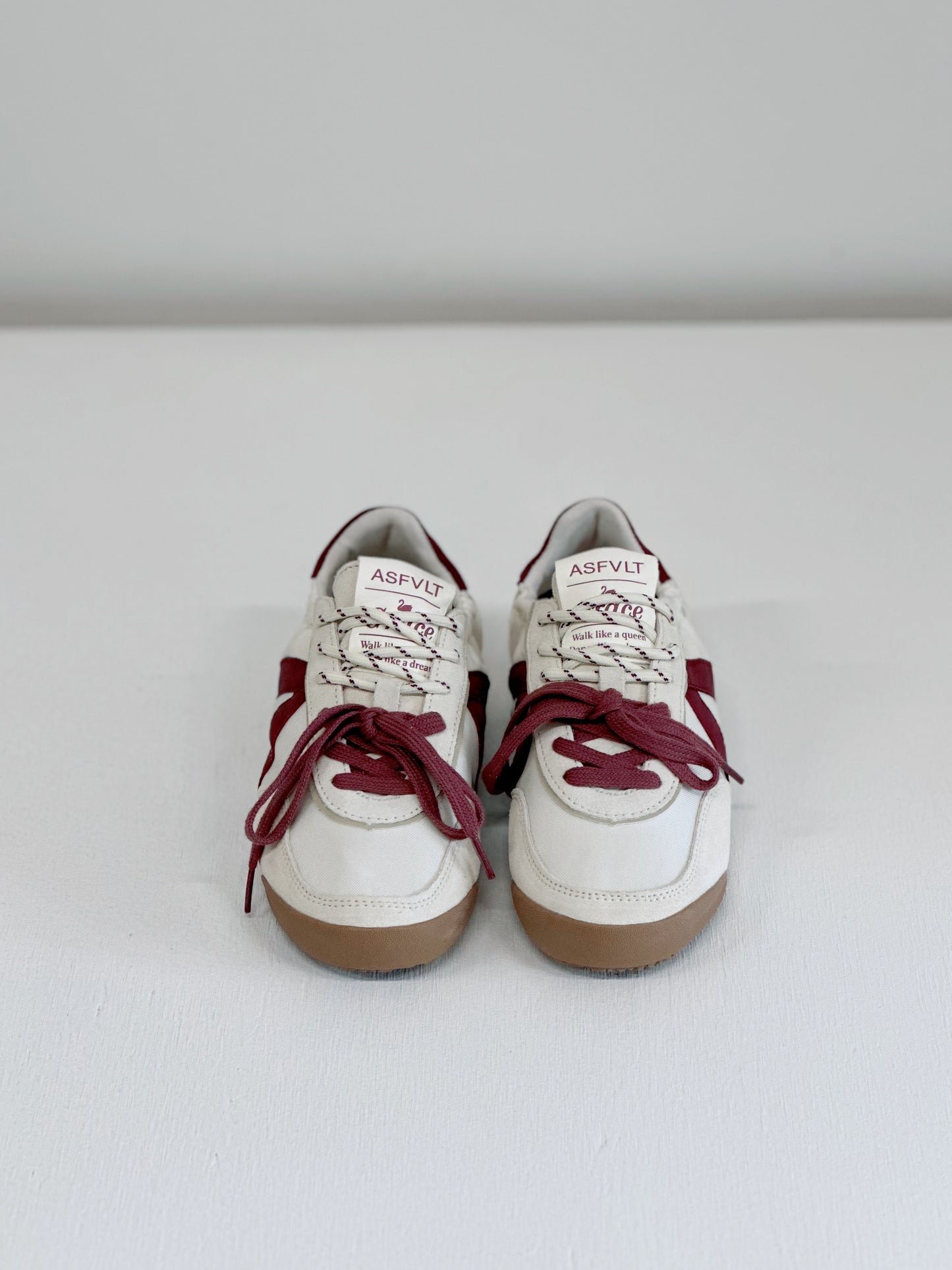 ASFVLT Grace Sneaker Cream Cabernet