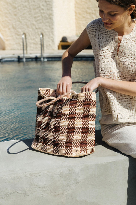 Indi and Cold Raffia Shopper