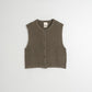 Indi and Cold Basket Weave Vest in Topo