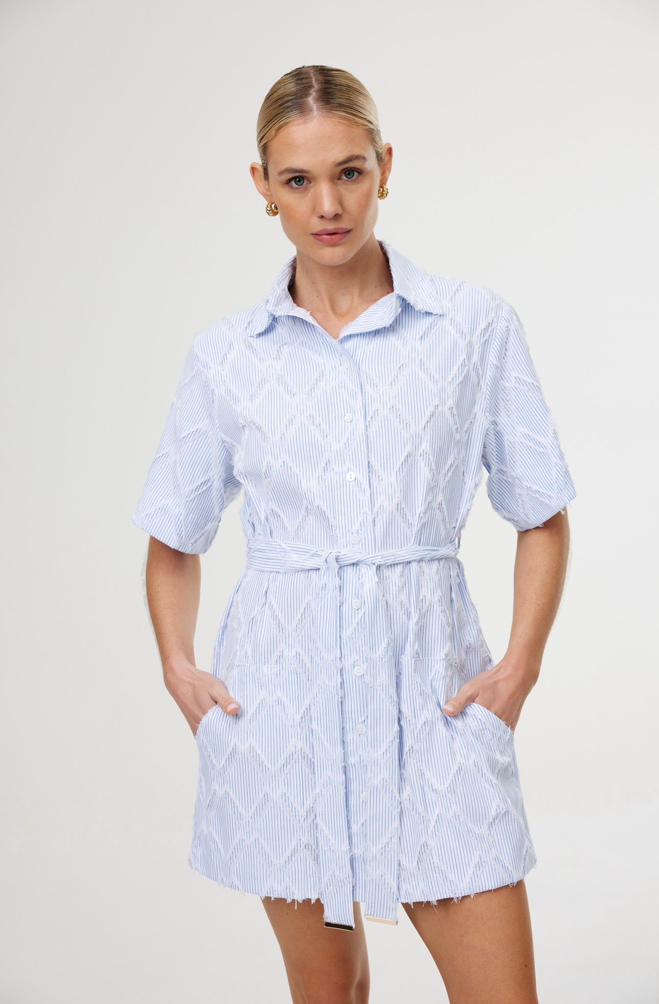 Kinney Immy Dress in Cerulean Fray