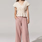 POL Miley Crop Pant in Rose