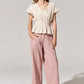 POL Miley Crop Pant in Rose