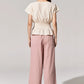 POL Miley Crop Pant in Rose