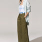 POL Toya Wide Leg Pant in Khaki