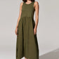 POL Toya Tank Dress in Khaki