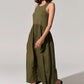 POL Toya Tank Dress in Khaki