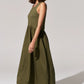 POL Toya Tank Dress in Khaki