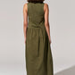 POL Toya Tank Dress in Khaki