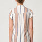 OnceWas Amoya Linen Viscose Top in Cayman Stripe