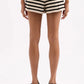 Nude Lucy Kayda Knit Short in Black Stripe - the tartan fox