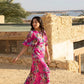 Kachel Rebecca Maxi Dress in Rose Romance - the tartan fox