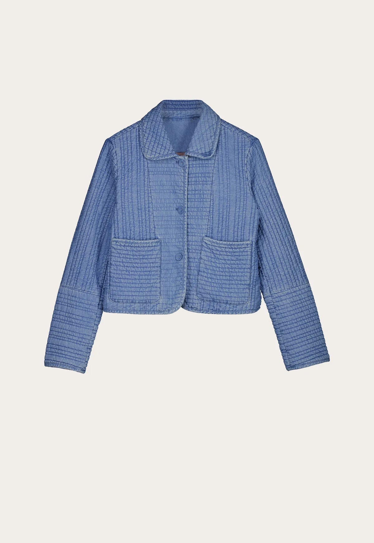 Nancybird Nadia Quilted Jacket in Denim