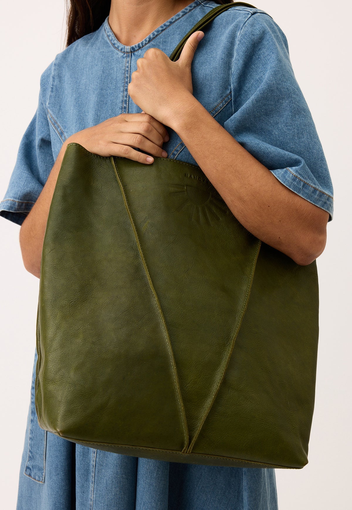 Nancybird Tri Tote Bag in Khaki