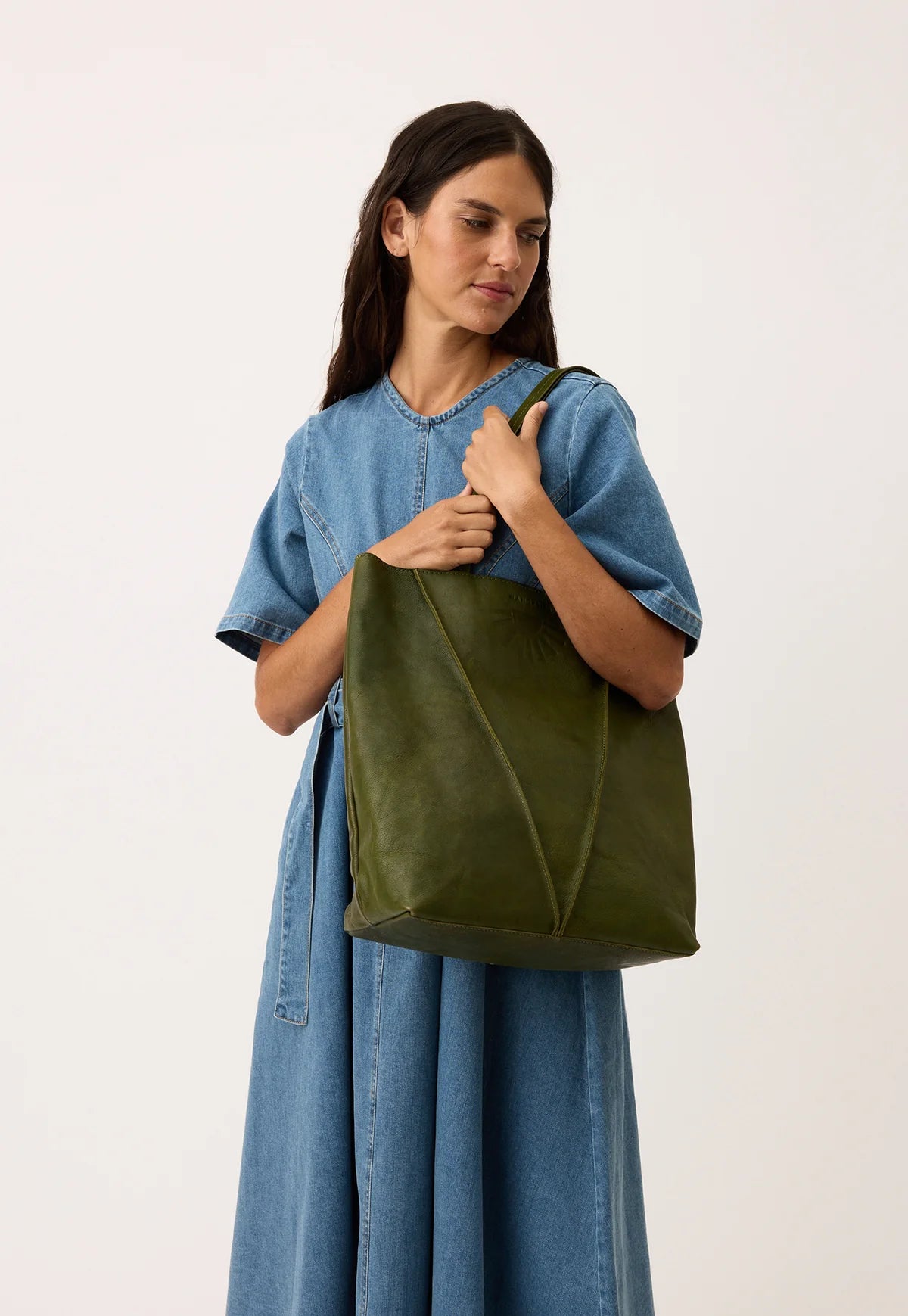 Nancybird Tri Tote Bag in Khaki