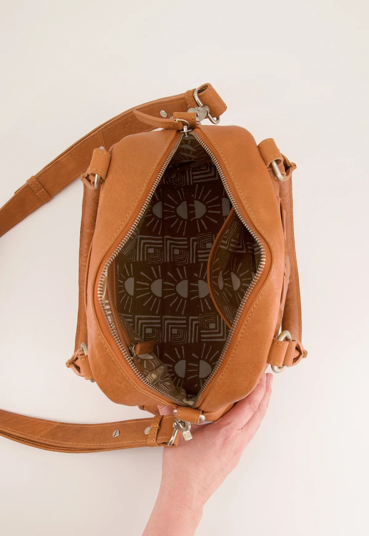 Nancybird Rays Crossbody Bag in Terracotta