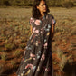 Nancybird Maja Dress in Watercolour Charcoal