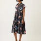Nancybird Maja Dress in Watercolour Charcoal