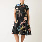 Nancybird Maja Dress in Watercolour Charcoal