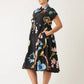 Nancybird Maja Dress in Watercolour Charcoal