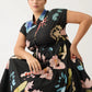 Nancybird Maja Dress in Watercolour Charcoal