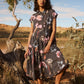 Nancybird Maja Dress in Watercolour Charcoal