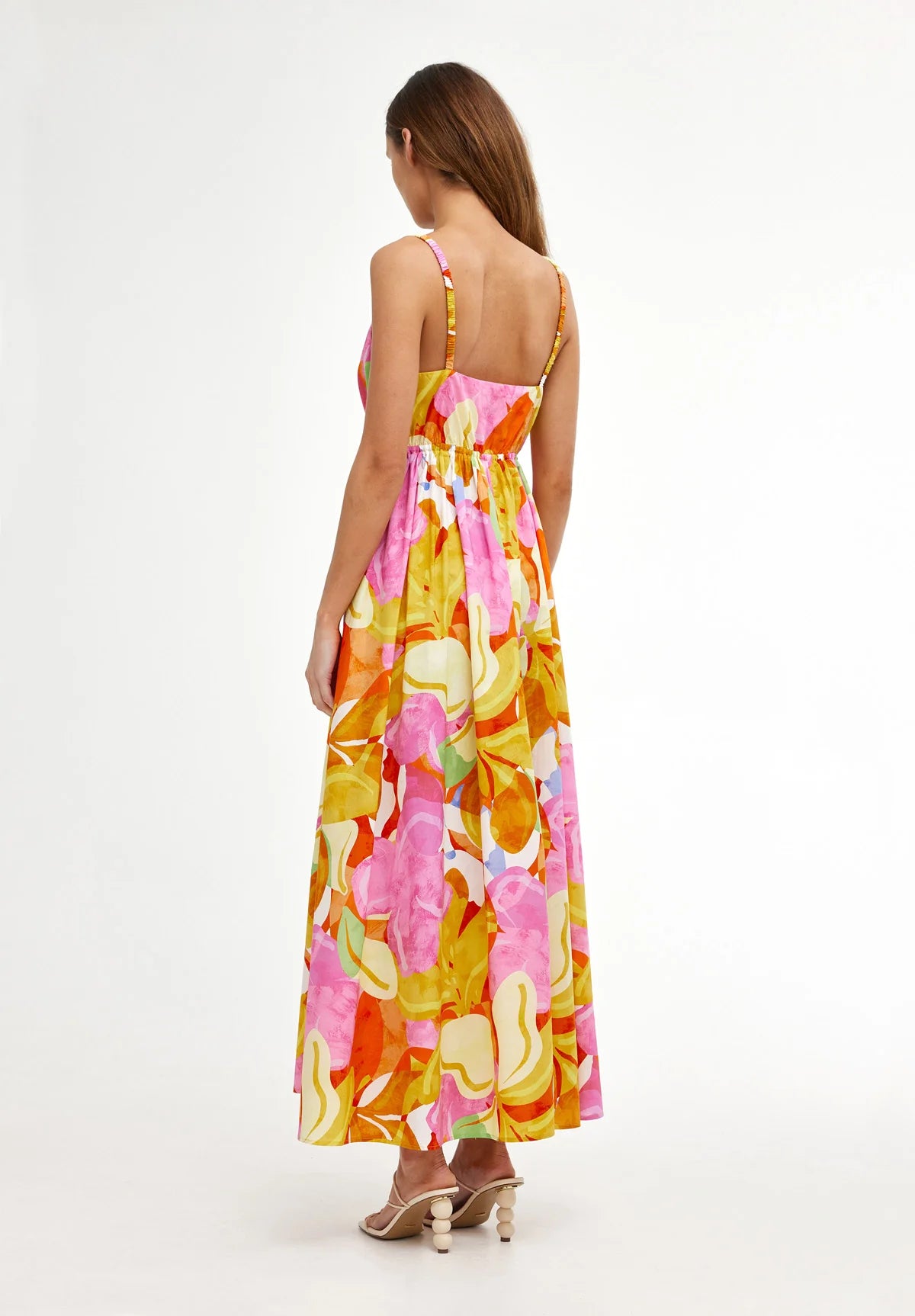 Camille Dress in Capri Abstract Print