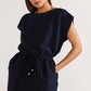 Staple the Label Remy Box Top in Navy
