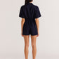 Staple the Label Elysia Playsuit in Navy