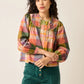 Nancybird Maris Piped Blouse in Spice Check