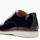 Derby Supersoft Black Patent Crinkle Leather