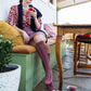 Tightology Industry Merino Wool Socks in Pink