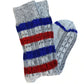 Tightology Chunky Cable Socks in Silver