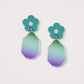 Martha Jean Ombre Daisy Drop in Green Purple