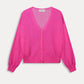 POM Amsterdam Cardigan in Neon Pink