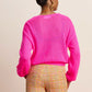 POM Amsterdam Cardigan in Neon Pink