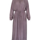 Lilya Ginger Shirt Dress in Lilac Stripe