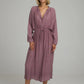 Lilya Ginger Shirt Dress in Lilac Stripe