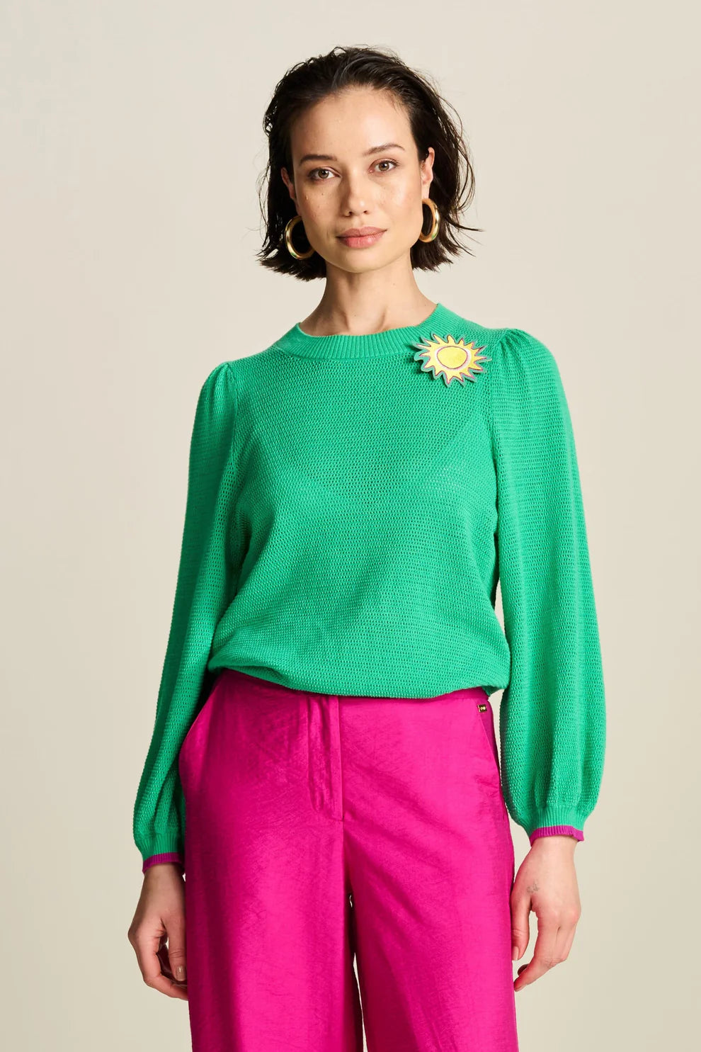 POM Amsterdam Pullover in Lush Green